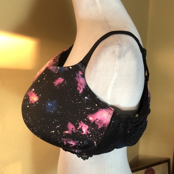 TORRID Size 44F Universe OuterSpace Soft Padded Underwire Black Print $59 NEW - Picture 8 of 16